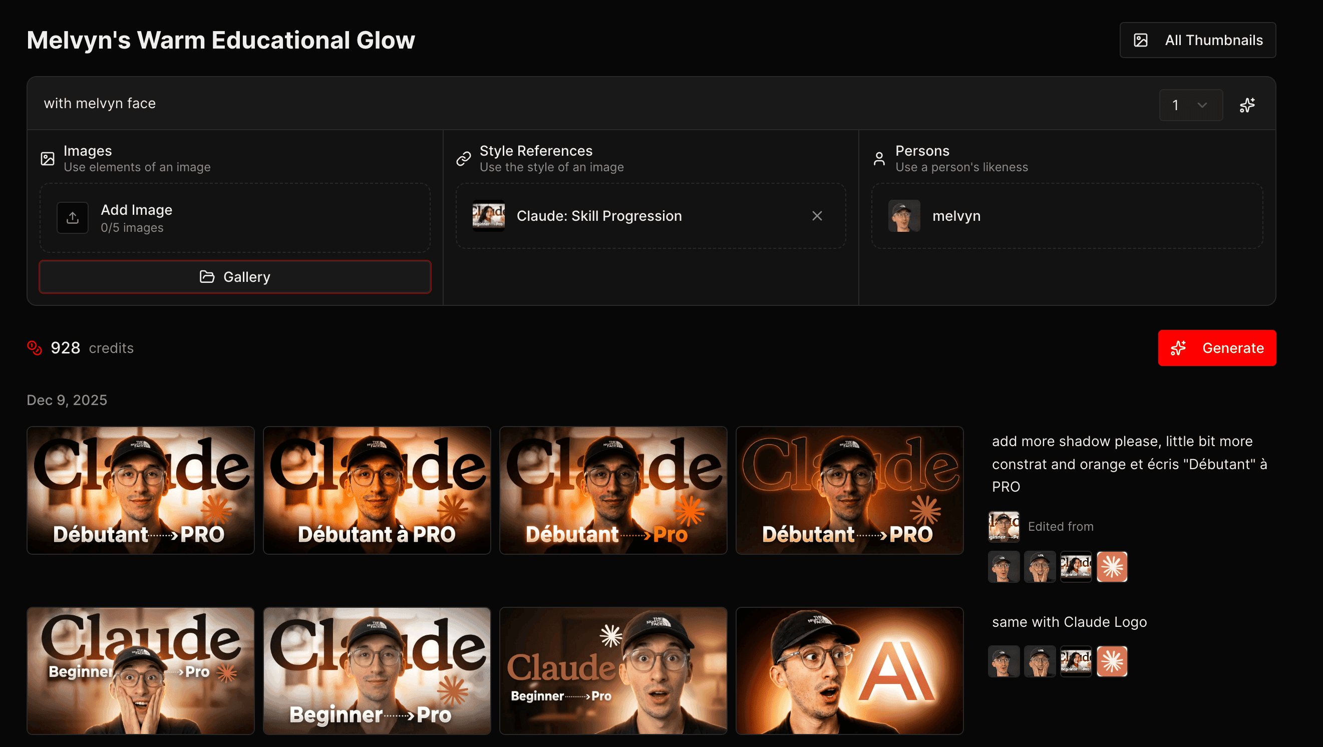 Thumbfa.st Editor Interface